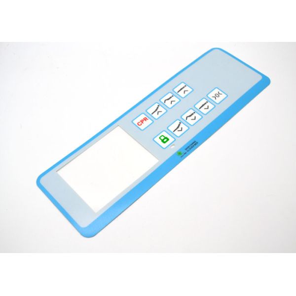 Embossed Flat Keys Membrane Switch Panel , Membrane Switch Keypad