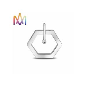 Buy cheap 32X33mm Hexagonal Hollowed Out Diamond Valentine DIY Jewelry Charms from wholesalers