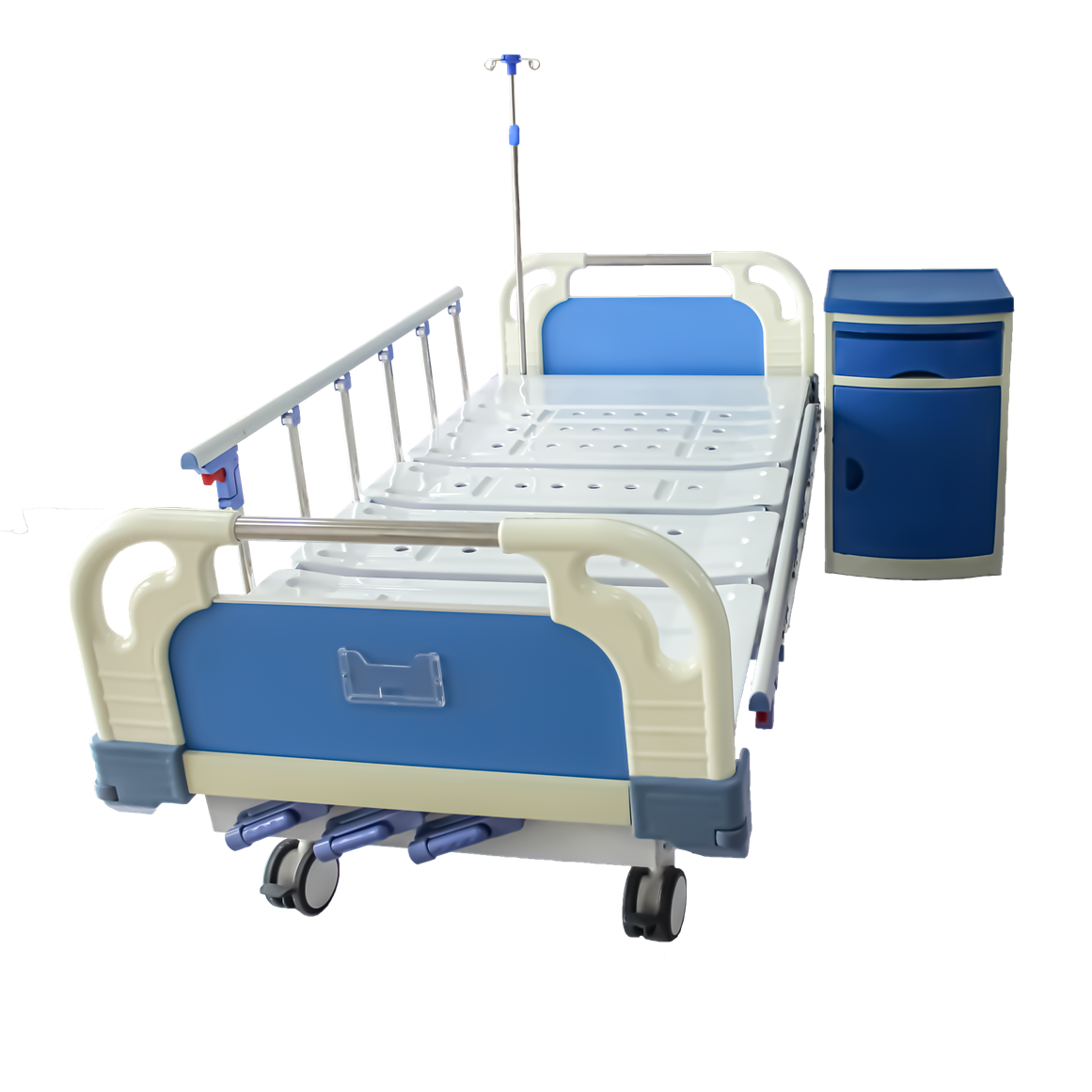 Three Cranks Manual ICU Medical Bed 80MM Frame 159Kg Three Cranks
