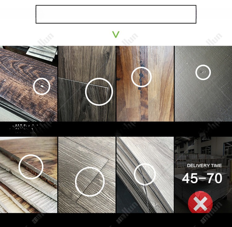 Eco-friendly Wooden Surface Print SPC Vinyl Flooring for Apartment Interior Decoration