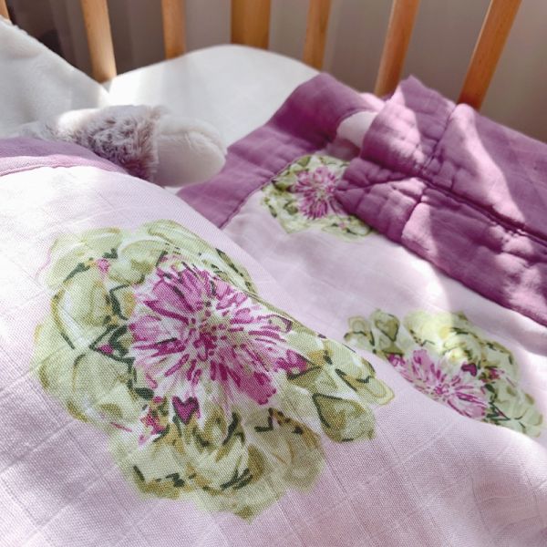 Pattern Style Baby Bamboo Cotton Gauze Bath Newborn Quilt Set for Class A Cot Bedding