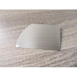 Cheap 0.40mm Silver Brushed Stainless Steel Metal Card Logo Printing wholesale