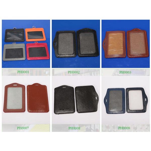 Factory direct sale custom design soft pvc badge holders/business id card holder
