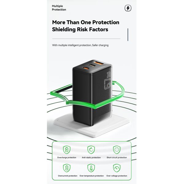 ESSAGER G671A2CU Series USB Fast Charger Type C Quick Charger 67W