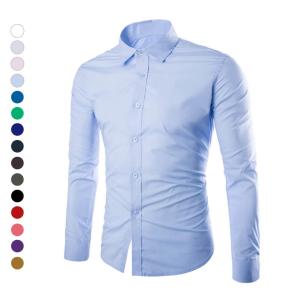 Cheap White Embroidered Dress Shirts , Personalised Business T Shirts Patterned Cufflinks wholesale
