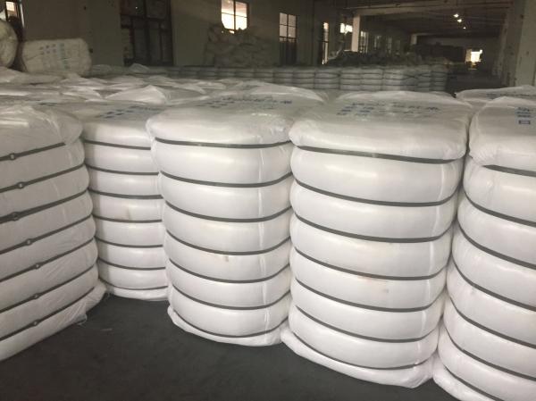Recycle Polyester Staple Fiber 7D*64mm Hollow Conjugated Non - Optical Raw White