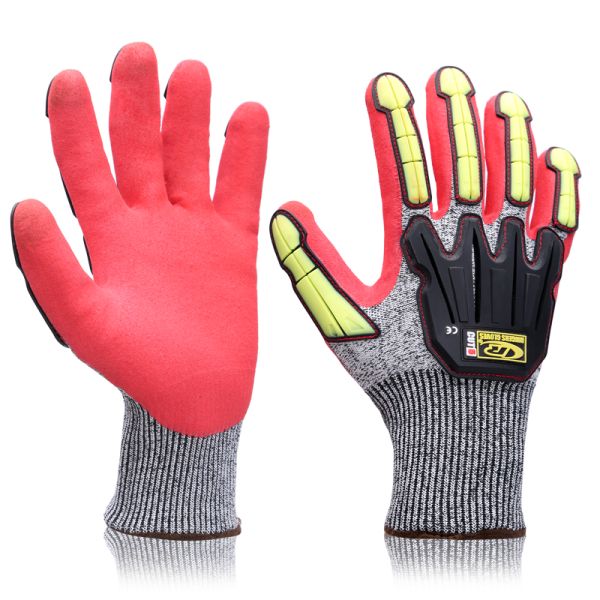 Cut Level 5 TPR Cut Resistant Gloves High Impact Protective Gloves Elastic Cuff