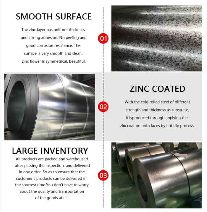 100-2500mm Galvanized Coil Price SGCC SGCD CGCC TDC51DZM DX53D 0.12-6mm