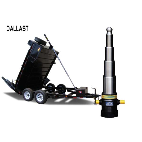 Hydraulic Oil Cylinder Single Acting Telescopic 5 Stage 6 Inch Bore Size