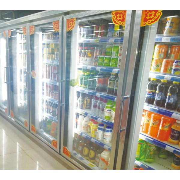 One Door Small Glass Door Freezer -25 Degree Dynamic Cooling Eco Friendly