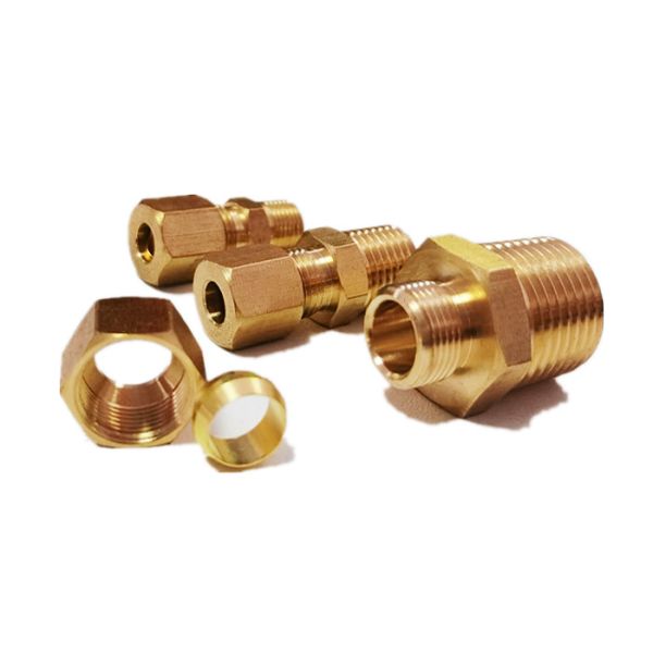 JIS ANSI Brass Compression Union Fitting With All Size