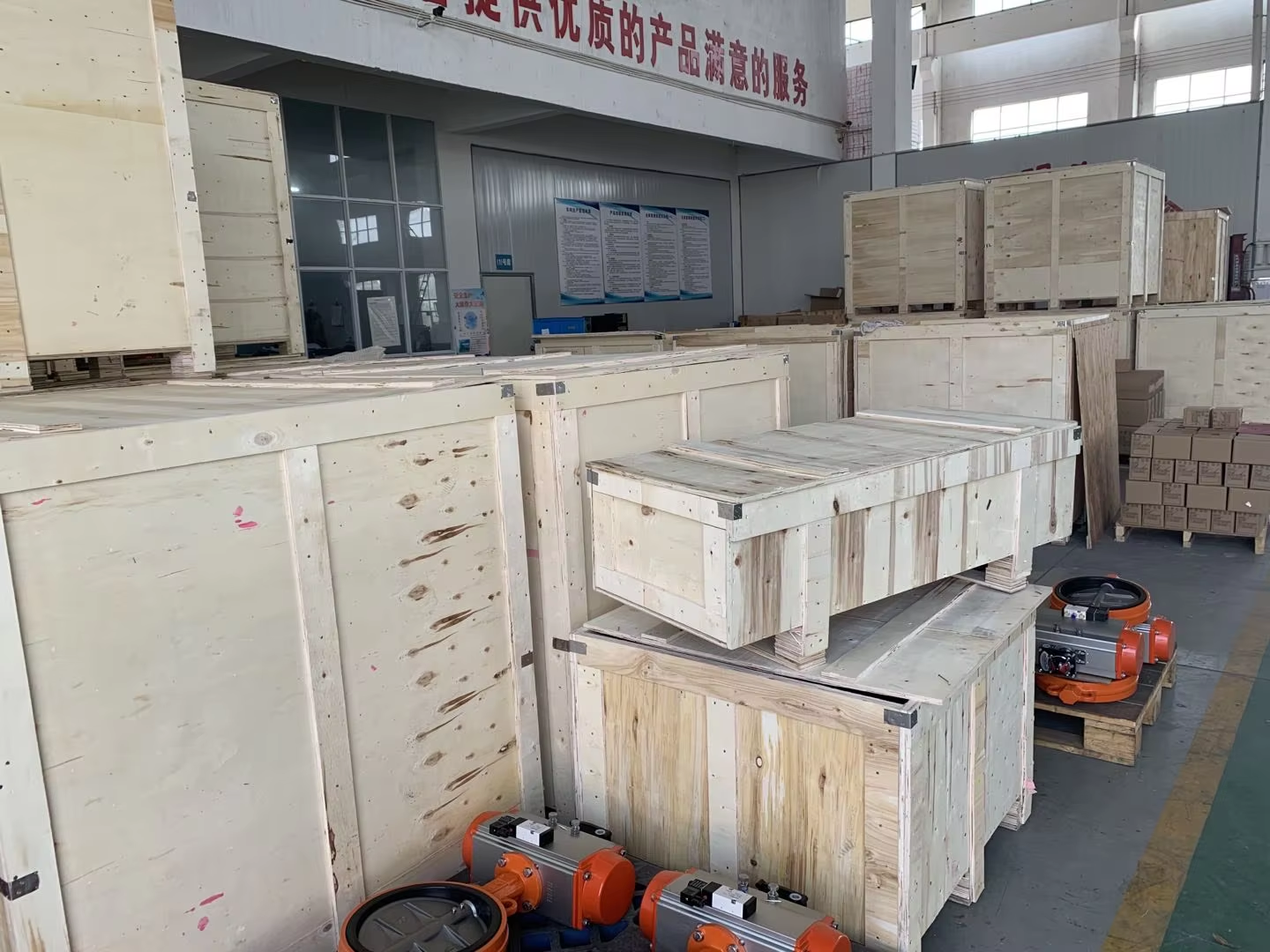 ISO5211 No Noise Rack Pinion Pneumatic Actuator For Rotary Machine