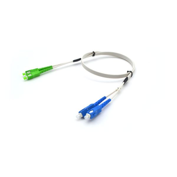 SC / APC - SC / UPC Fiber Optic Patch Cord DX SM Waterproof Fiber Optic Pigtail Cables