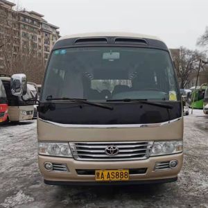 120kw Used Mini Bus Toyota Coaster 23 Seater coach