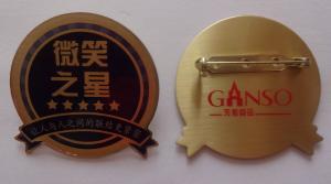 Cheap custom made logo metal  printing pin  badge, safety pin badge, gift badge wholesale
