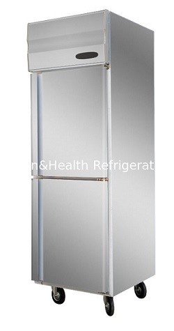 6 Doors Commercial Stainless Steel Upright Display Freezer With Danfoss Compressor