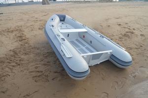 Cheap Front Locker Aluminum Rib Boat double layer flat bottom PVC or Orca Hypalon tube wholesale