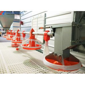 KXD Automatic Poultry Feeders And Drinkers , Plastic Chicken Pan Feeder