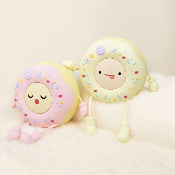 MissDonut Lamp Cute Donut Night Light Soft Silicone Lamp Kids Baby Nursery Nightlight LED Touch Light Kids Bedroom Decor