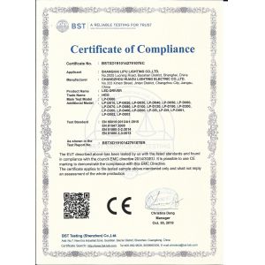 Shanghai Lipu Electric Lighting Co., Ltd. Certifications