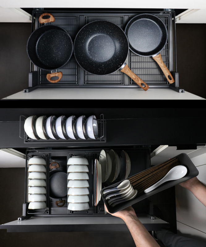 Elegant , Warm, Contemporary , And Customizable Stainless Steel Kitchen Masterpiece