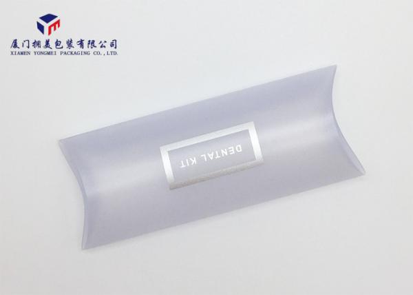 Quality Eco Friendly Plastic Pillow Boxes Rigid Matte PVC For Packing Dental Kit for sale
