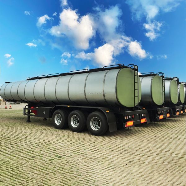 3 Axles 40000L 30t Insulated Aluminum Tanker Semi-Trailer with Fuwa Axle 13t and Mechinical Suspension for Organic Chemical of Dibutyl 