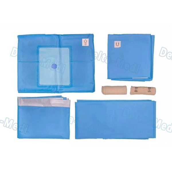 Customized Upper Limb Sterile Surgical Drapes , Operating Room Drapes With Incision Film