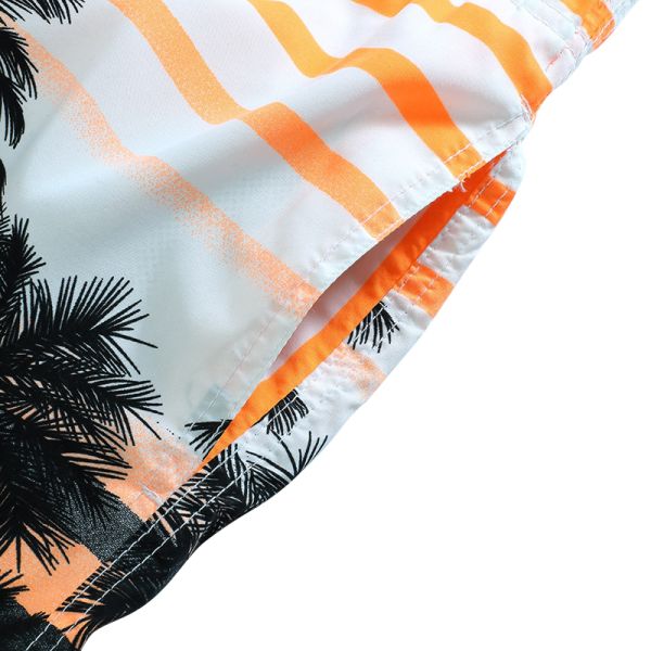 Oem Factory Manufacturer Custom Logo Knitted Beach Surf Shorts Hawaiian Style Male Swimming Wear