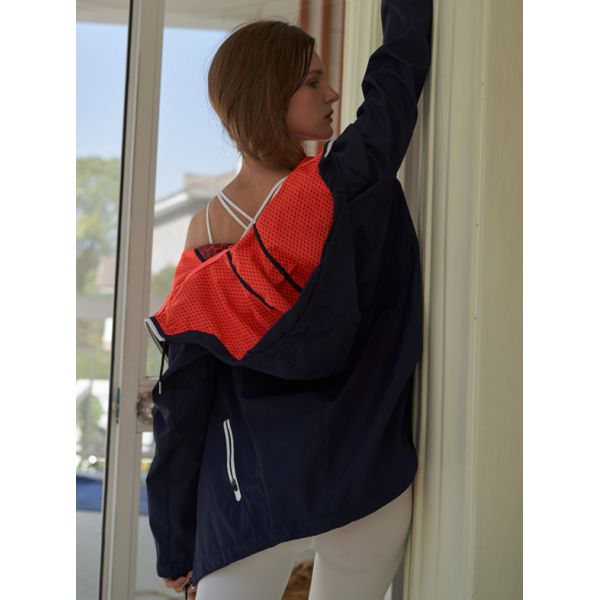 Women Breathable Woven Lightweight Windbreaker Jacket For Sport