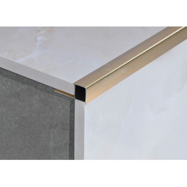 square aluminium tile trim profile installation