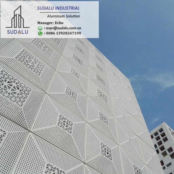 SUDALU Aluminum Facade Cladding Panel for Building Exterior Decoration Panel from Foshan Aluminum Panel Manufacturer