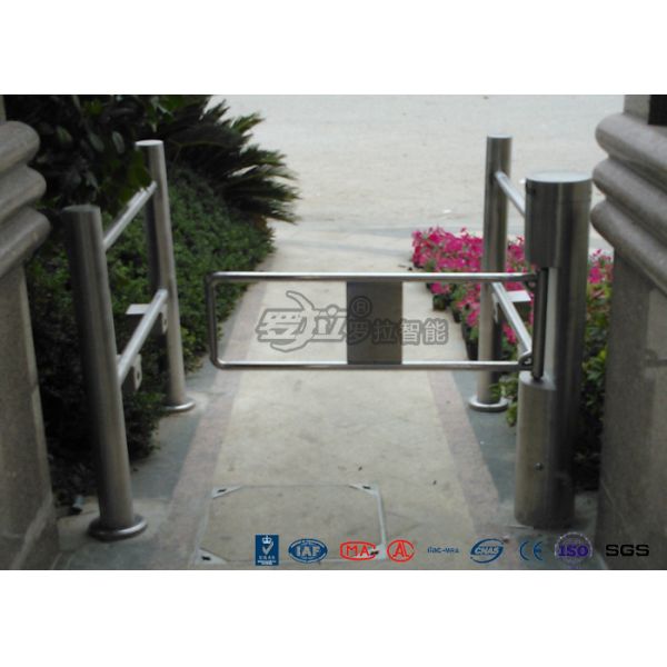 Pedestrian Entrance Automatic Swing Barrier Gate Access Control System With 304 stainless steel