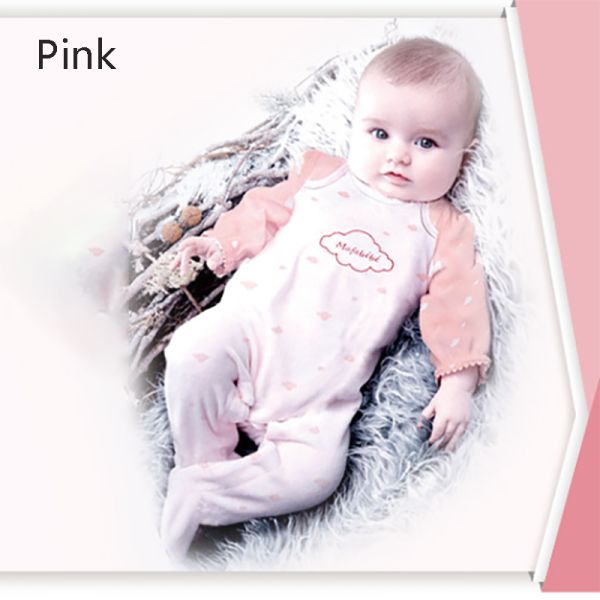 Fashion 8pcs New Born Clothing Sets Cotton Infant Boy Baby Footed Pajamas Romper Gift baby christmas clothes