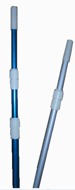 Smooth Surface Pool Cleaning Tool , 0.8mm Thick Aluminum Telescoping Pole
