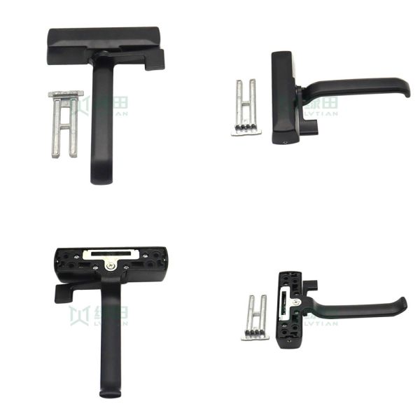 UPVC Casement Door Lock Handle Hardware North American Style Smooth Surface