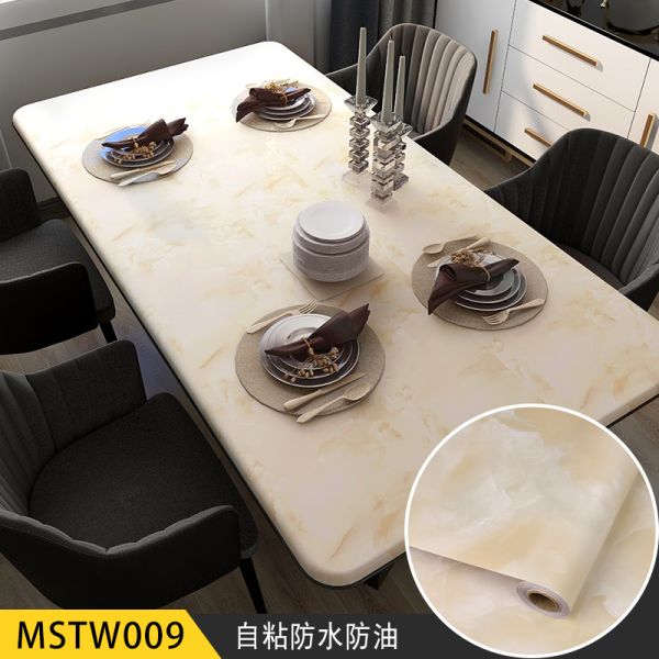 Modern Design Style Marble PVC Film Self Adhesive Wallpaper for Oil Proof Kitchen Counter Top Sticker