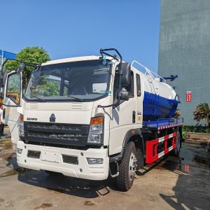 Sinotruck howo Vacuum Septic Tank Sewer Sewage Suction Truck