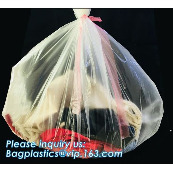 Pva Water Soluble Trip Laundry Bags Pva Plastic Bag, Disposable Water Soluble PVA Bag For Hospital Infection