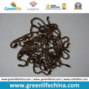 Shiny 2mm Silver Plated Metal Ball Chain Bead Round Shape