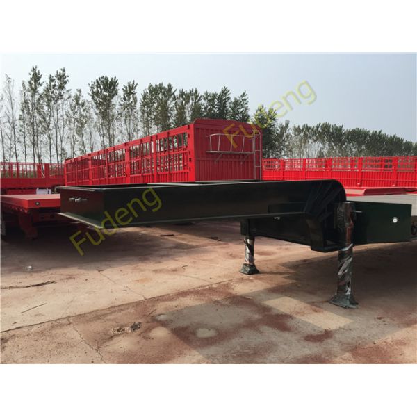 FUWA / BPW Axle Low Bed Semi Trailer High Tensile Steel Q345B Material