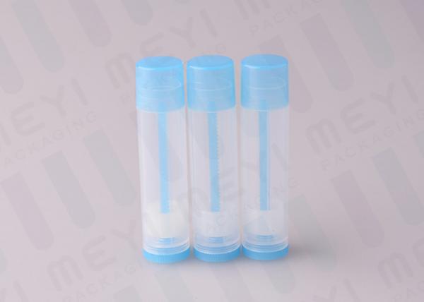 Quality Blue 0.15 OZ PP Plastic Lip Balm Tubes For Cosmetics / Body Balm / Body Butters for sale