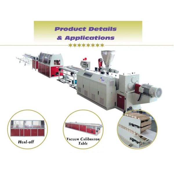 UPVC WPC PVC Profile Extrusion Line Making Machine For Window And Door