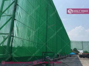 Cheap HDPE Fabric Wind Break Barrier for sale | 400g/m2 | Green | Dust Control Net | China Wind Barrier Fence Supplier wholesale