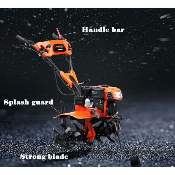 7HP Rotary Hoe Cultivator Stable Reliable Gasoline Power Tiller
