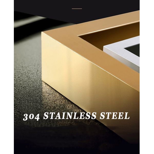 Stainless Steel Metal Frame Modern Wine Display Cabinet For Living Room