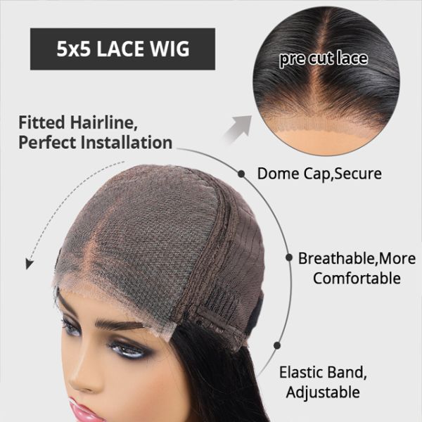 Fashion Human Hair Bob Wigs Brazilian Hair Lace Front Wigs