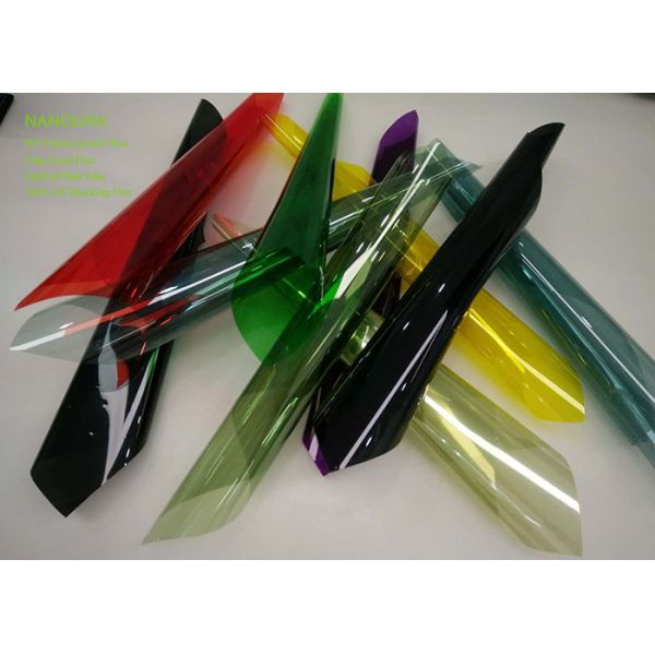 Heat Resistant Tinted Car Window Film , IR Solar Protection Film For Windows