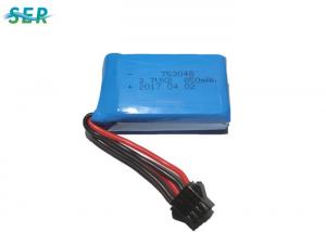 Cheap Toy Helicopter RC Drone Battery 7.4V 753048 2S 850mAh With PCM XH/JST/SM Connector wholesale