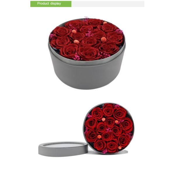 Elegant Preserved Flowers In A Box Perfect Gift For Mothers Day V - Day